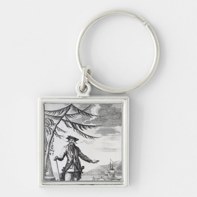 Kapitän Teach, allgemein angerufen Blackbeard Schlüsselanhänger (Vorne)