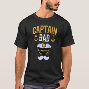 Kapitän Vater Yacht Schiff Boot Vater Papa P T-Shirt