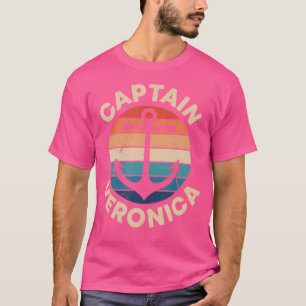 Kapitän Veronica Lustiger Vorname Humor Spitzname T-Shirt