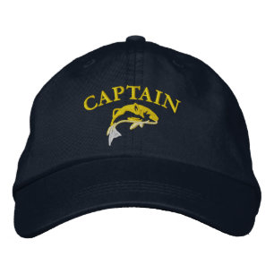 Kapitän von Fischereifahrzeugen Bestickte Baseballkappe
