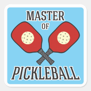 Kapitän von Pickleball Quadratischer Aufkleber