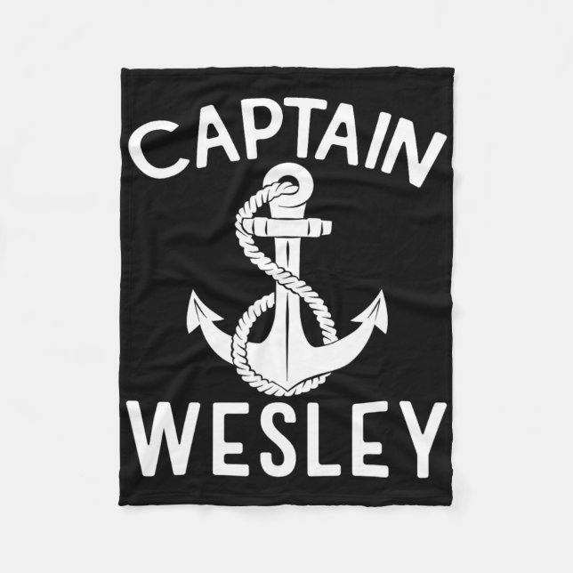 Kapitän Wesley Anker Schiff Boot Yachten Boot  Fleecedecke (Vorderseite)