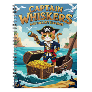 Kapitän Whiskers und die verlorene Schatz-Piratzen Notizblock