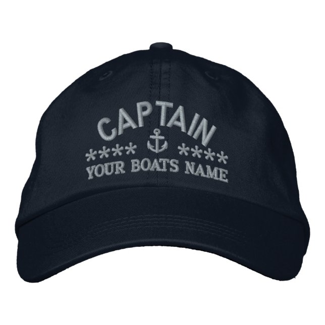 Kapitäne von Segelbooten Bestickte Baseballkappe (Vorderseite)