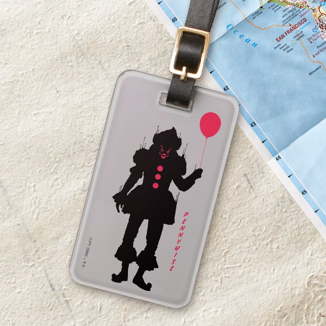 Kapitel 2 | Pennywise-Silhouette Gepäckanhänger (Luggage tag by map)