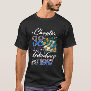 Kapitel 38 Fabelhaft EST 1987 38. Blumiger Geburts T-Shirt