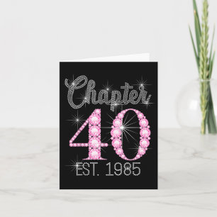 Kapitel 40 Est 1985 Glückwunsch 40. Geburtstag Gir Karte