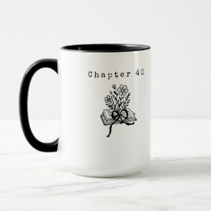 Kapitel 40 Kokette Buch Wildblumen Schwarz Tasse