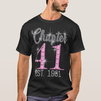 Kapitel 41 EST 1981 41st Birthday T-Shirt Geschenk