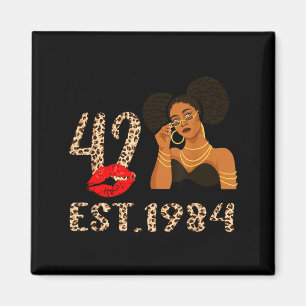 Kapitel 42 Est 1984 42. Geburtstag Frauen Par Magnet