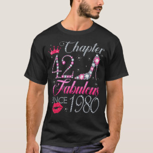 Kapitel 42 Fabelhaft Seit 1980 42. Geburtstag für T-Shirt