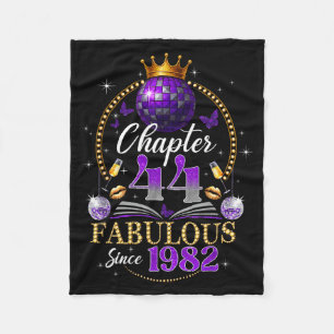 Kapitel 44 Seit 1982 Purple Disco Ball 44. Geburts Fleecedecke