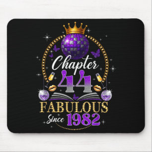Kapitel 44 Seit 1982 Purple Disco Ball 44. Geburts Mousepad