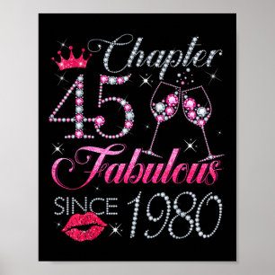Kapitel 45 Fabelhaft Seit 1980 45. Geburtstagsgesc Poster