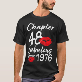 Kapitel 48 Fabelhaft Seit 1976 48. Geburtstagslips T-Shirt