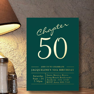 Kapitel 50 50. Geburtstag Einladung Grünes Gold