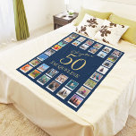 Kapitel 50 Blue Gold 50. Geburtstag Foto Fleecedecke<br><div class="desc">Feiern Sie einen besonderen 50. Geburtstag mit einem individuellen Blau- und Goldvlies-Decke! Dieses einmalige Geschenk aus kostspielig weichem Material mit klassischem Stil. Fügen Sie Ihre Lieblings-Fotos für eine extra personalisierte Touch hinzu, die sicher noch für viele Jahre geschätzt wird. Das 50. Geburtstag Foto Fleece Blanket aus Zazzle ist das perfekte...</div>