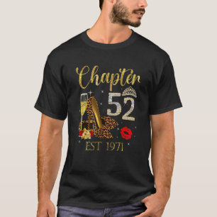 Kapitel 52 Jahre EST 1981 52. Geburtstag Weinleopa T-Shirt