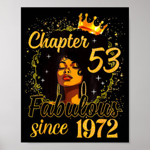 Kapitel 53 Fantastisch seit 1972 53. Geburtstag Fr Poster