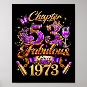Kapitel 53 Fantastisch seit 1973 53. Geburtstag Fr Poster