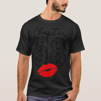 Kapitel 58 Lips Glücklich Geburtstag Leopard 58 Ja T-Shirt