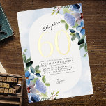 Kapitel 60 Blauer Blumenstrauß 60. Geburtstag Gold Folieneinladung<br><div class="desc">Feiern Sie einen unvergesslichen Meilenstein im Stil dieser faszinierenden blühenden 60. Geburtstagseinladung. Die lebhaften Farben und die klassische Goldfolie "60" verleihen Ihrem Gast ein zeitloses Design,  das seine Liebe verspricht. Ideal für eine intime Ansammlung oder ein großes Fest,  garantiert diese Einladung einen bleibenden Eindruck.</div>