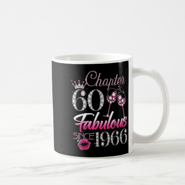 Kapitel 60 Fabelhaft seit 1966 60. Geburtstag Kaffeetasse (Rechts)