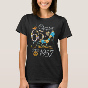 Kapitel 65 Est 1957 65 Jahre alt 20. Geburt T-Shirt