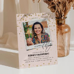 Kapitel Fünfzig Spaß Modernes Foto 50. Geburtstag Einladung<br><div class="desc">Kapitel 50! Laden Sie Freunde und Familie ein, um eine 50. Geburtstagsfeier mit diesen lustigen modernen Einladungen zum Geburtstag von Erwachsenen zu feiern. Design verfügt über ein Foto-Snap, den Text 'Kapitel Fünfzig in Serif-und Kalligraphie Schriftart, Imitats Gold Glitzer Konfetti und eine bearbeitbare Geburtstagsvorlage, die leicht mit Ihren eigenen Ereignissen anpassen....</div>