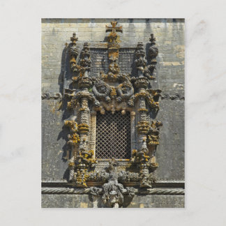 Kapitel Haus Fenster in Tomar. Portugal Postkarte