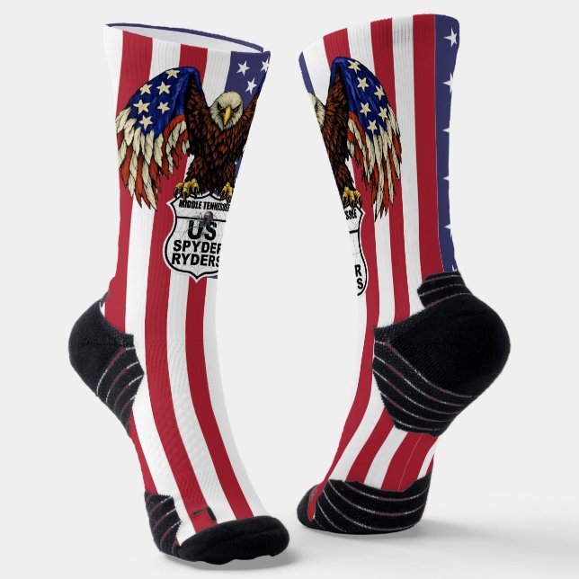 Kapitel Middle Tennessee - Socken RWB Logo-Flagge (Gewinkelt)