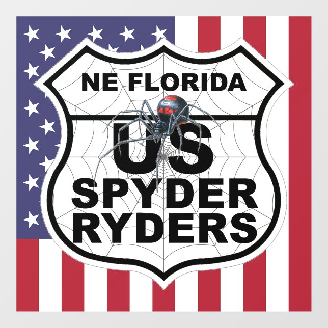 Kapitel NE Florida - Aufkleber Flagge & Logo (Blatt)