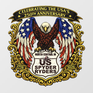 Kapitel Nord-Zentral-Indiana - Aufkleber Adler USA