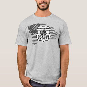 Kapitel Nordost-Alabama - Tattered Flag bw T-Shirt