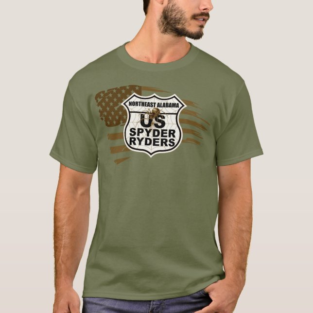 Kapitel Nordost-Alabama - Tatzerische Flaggensepia T-Shirt (Vorderseite)