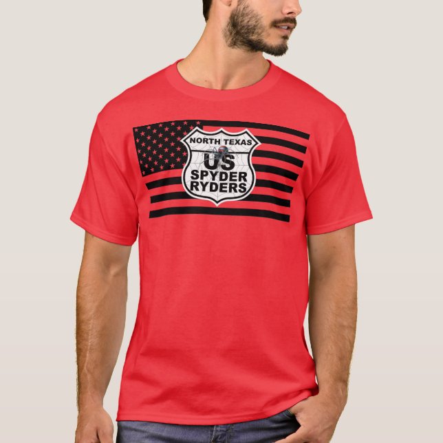 Kapitel Nordtexas - Schwarze Flagge und Logo T-Shirt (Vorderseite)