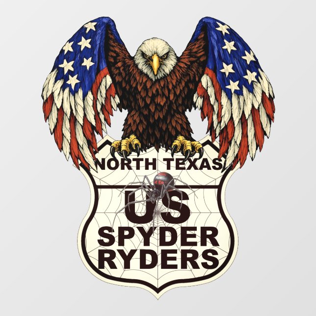 Kapitel North Texas - Aufkleber Adler-Logo (Blatt)