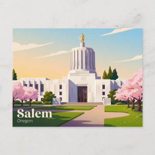 Kapitol des Bundesstaates Oregon USA Postkarte