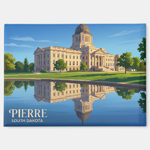 Kapitol des Bundesstaates South Dakota USA Magnet