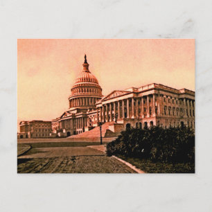 Kapitol-Gebäude Washington DC Vintage Amerika Postkarte