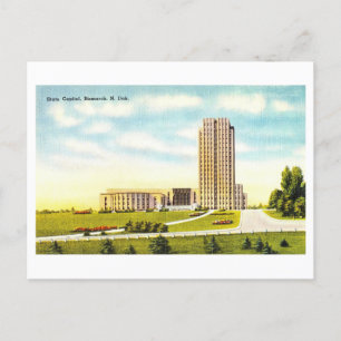 Kapitol in Bismarck, North Dakota, Vintage Postkarte