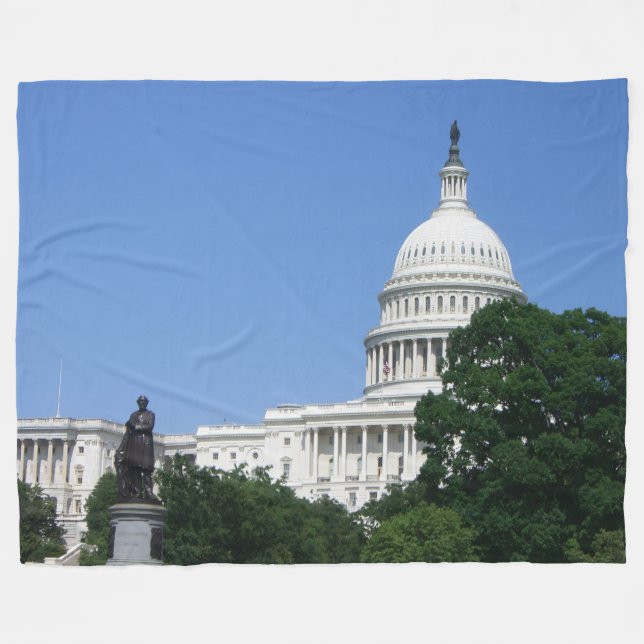 Kapitol in Washington DC Fleecedecke (Vorderseite (Horizontal))