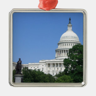 Kapitol in Washington DC Silbernes Ornament