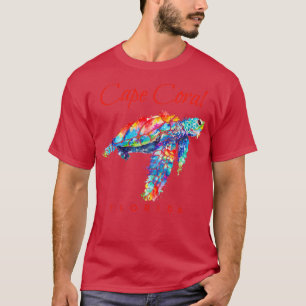 Kapkorallenflorida Wasserfarbenschildkröte T-Shirt