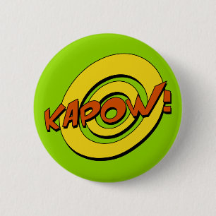 Kapow Comic-Buch-Abzeichen Button