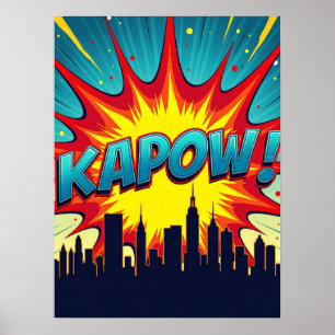 KAPOW! Comic Buch Pop Kunstexplosion Poster