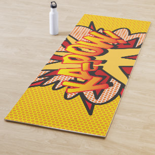 KAPOW Lustige Retro-Comic-Book-Pop-Art Yogamatte