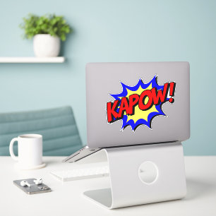 Kapow! Retro Comic Sticker Blase