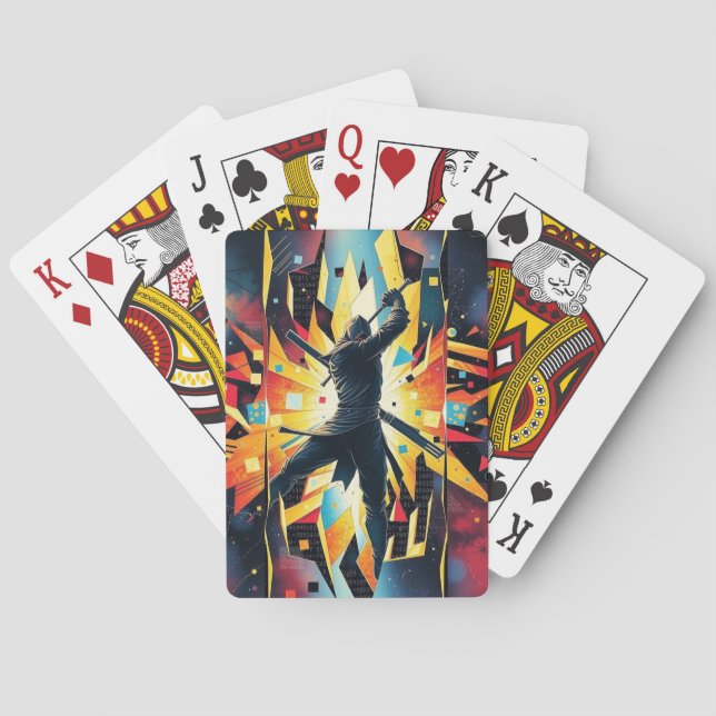 Kapow Super Hero Spielkarten (Rückseite)