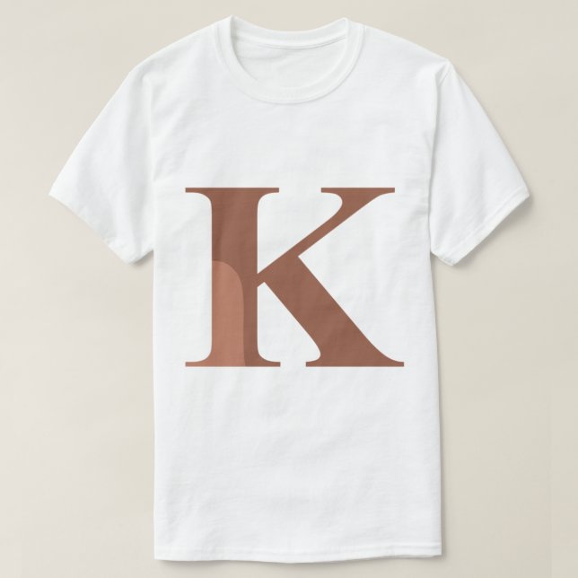 Kappa - K Brown Griechischer Brief T-Shirt (Design vorne)